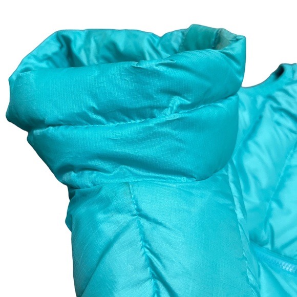Patagonia Girls Down Sweater Puffy Vest Teal Purple Size Large (12) - Picture 8 of 15
